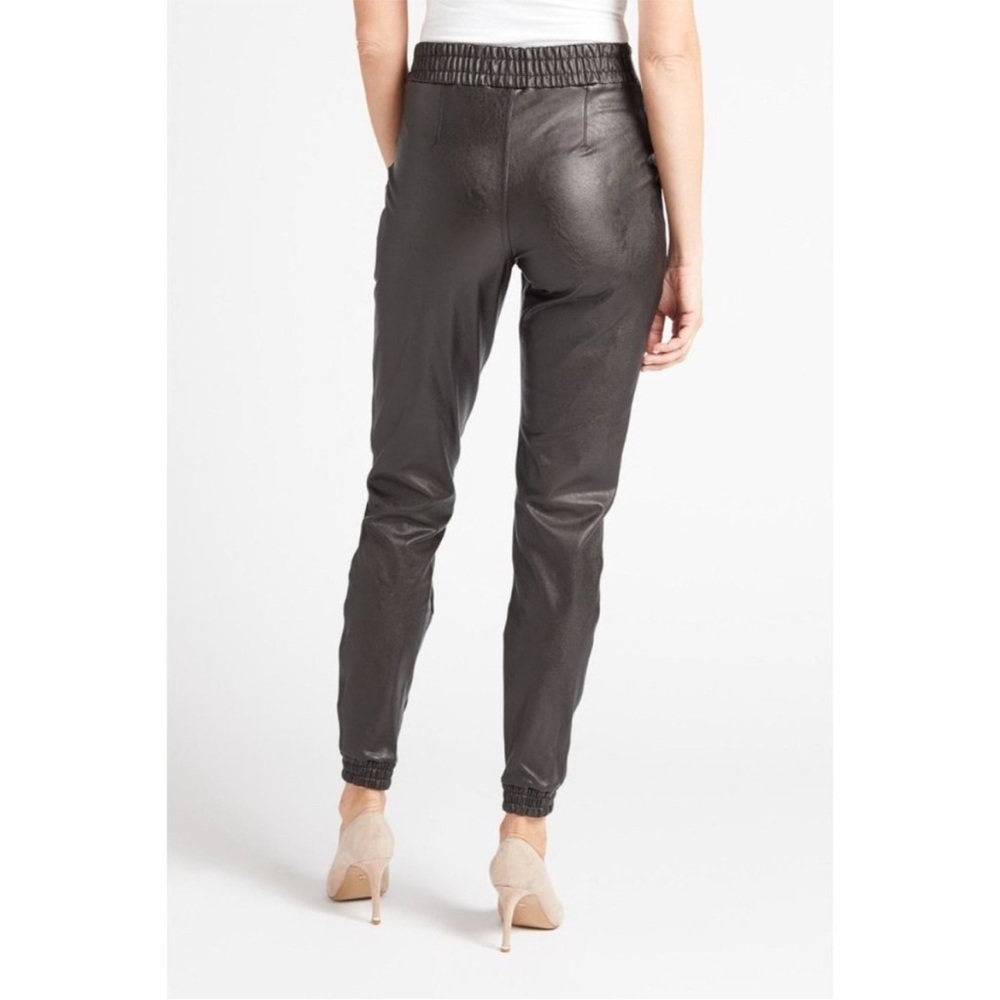 SPANX Faux Leather Jogger Pants Brown NWT Small - Picture 3 of 8